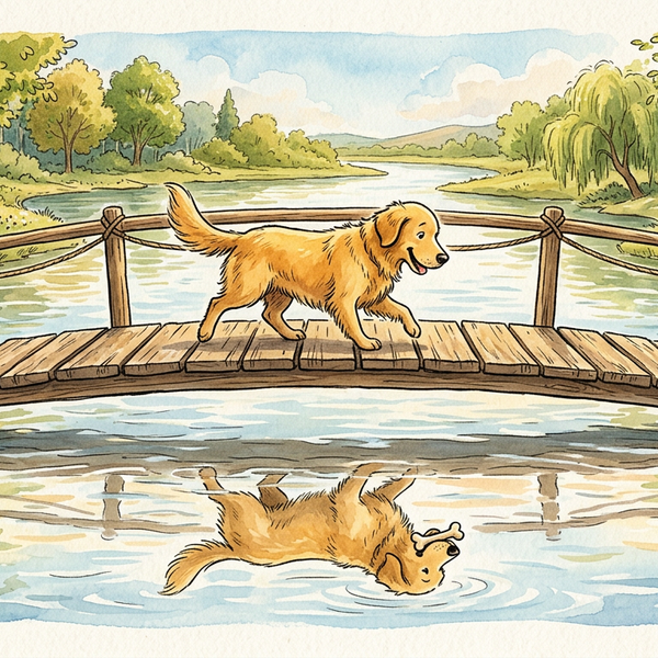 The Dog and the Shadow — children's audio story for ages 3-5