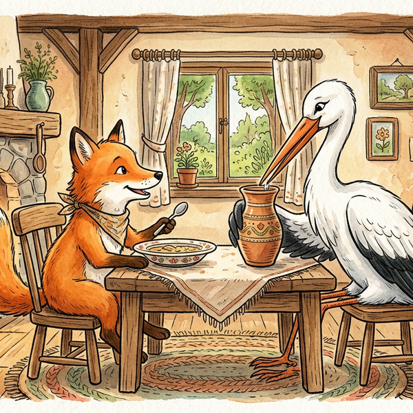 The Fox and the Stork