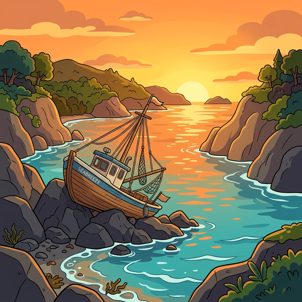 The Boat Crash — children's audio story for ages 3-5