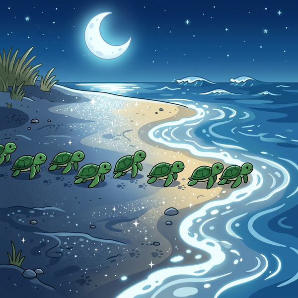 Turtle Crossing — children's audio story for ages 3-5