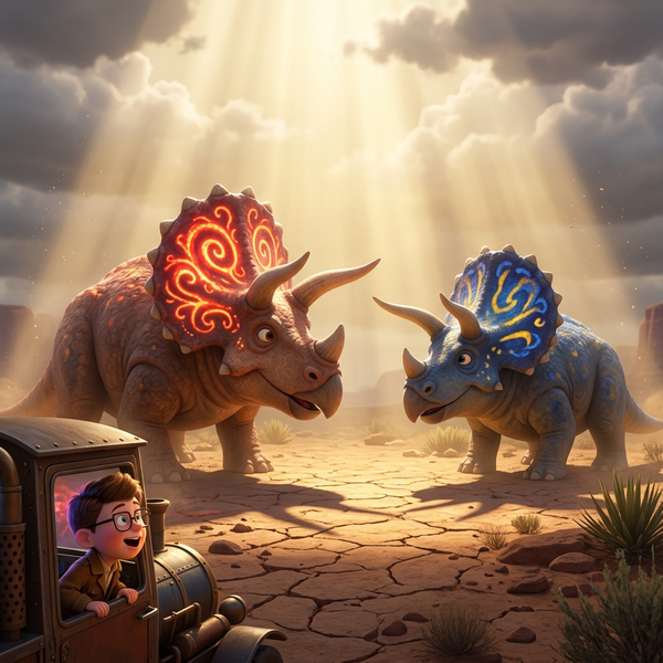 The Triceratops — children's audio story for ages 3-5