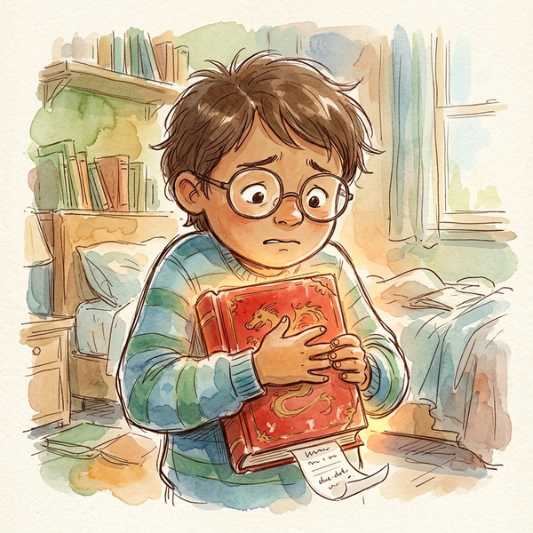 The Book That Stayed Too Long — children's audio story for ages 6-8
