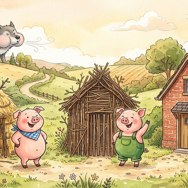 The Three Little Pigs — children's audio story for ages 3-5