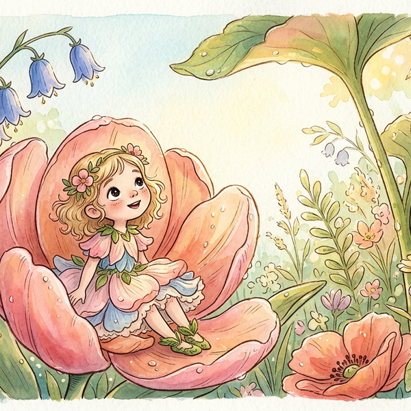 Thumbelina: Born from a Flower — children's audio story for ages 3-5