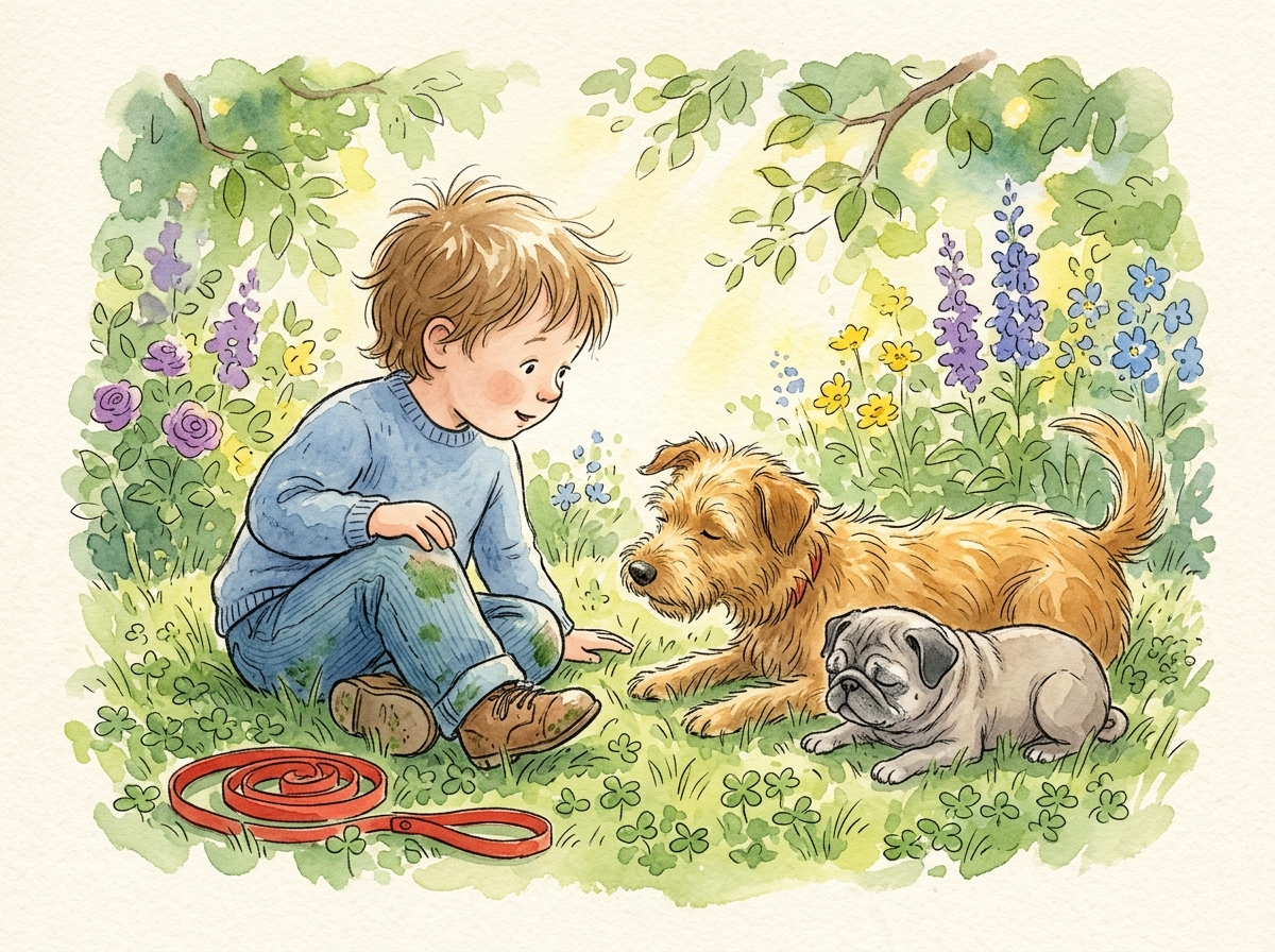 Charlie and Finn Go Outside — children's audio story for ages 3-5