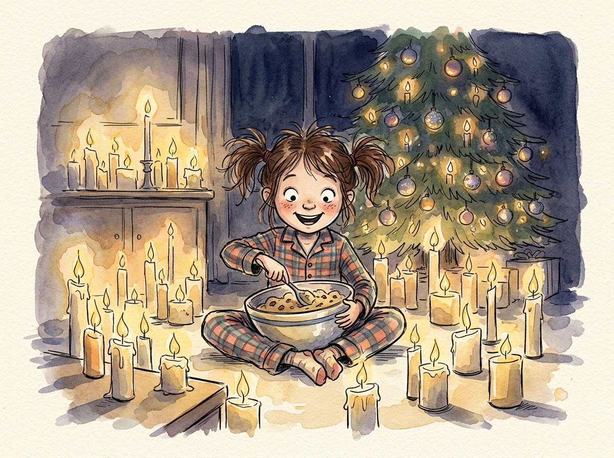 Christmas Eve, No Power — children's audio story for ages 6-8