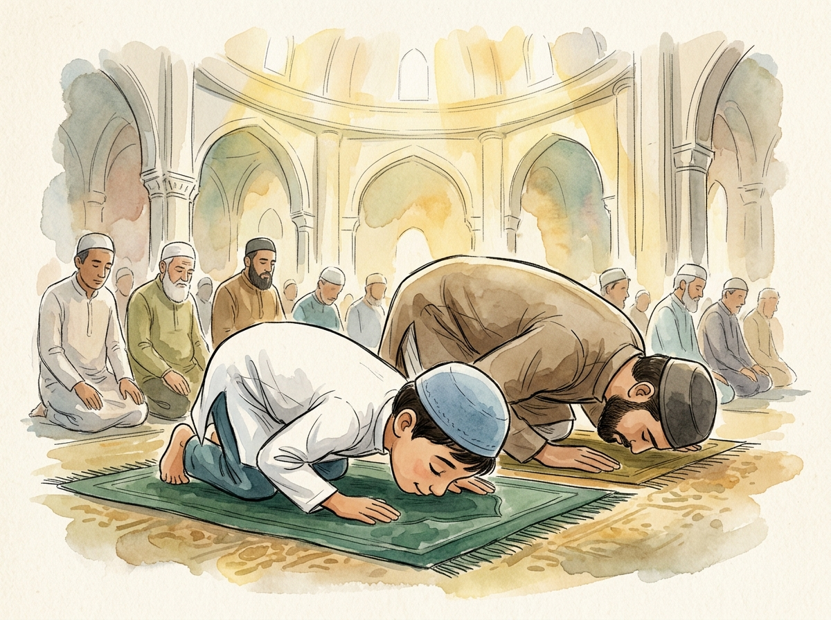 Going to the Mosque — children's audio story for ages 6-8