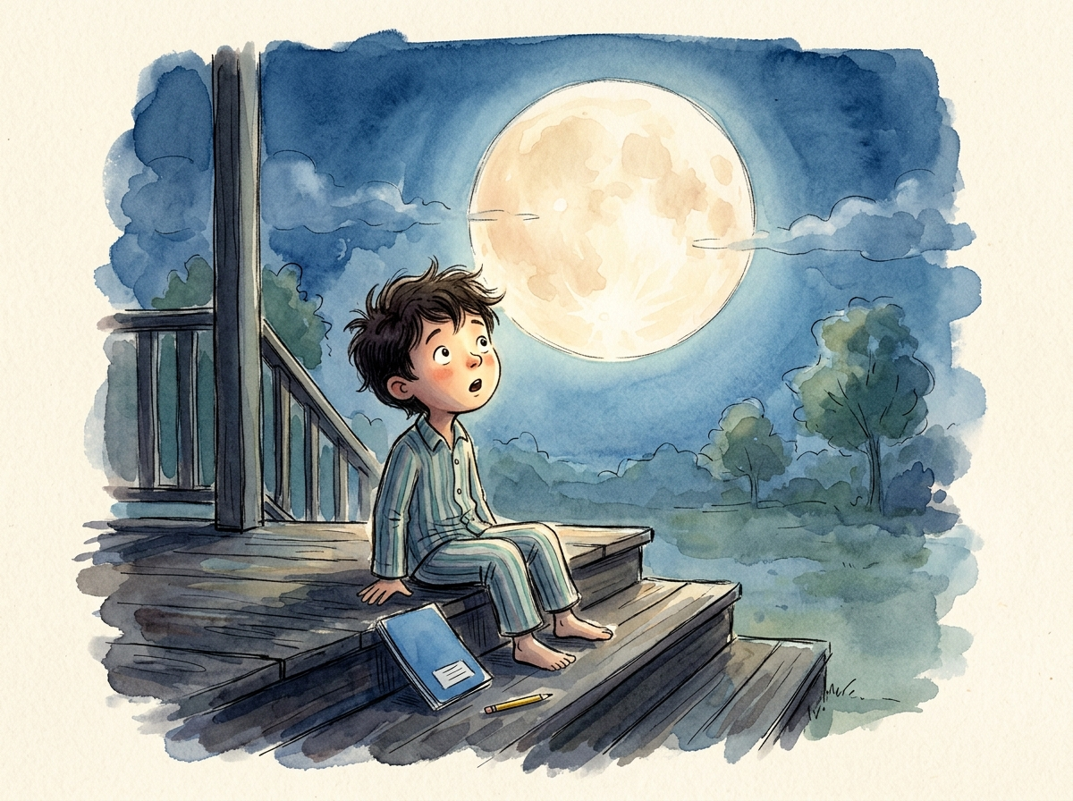 How Far Is the Moon? — children's audio story for ages 6-8