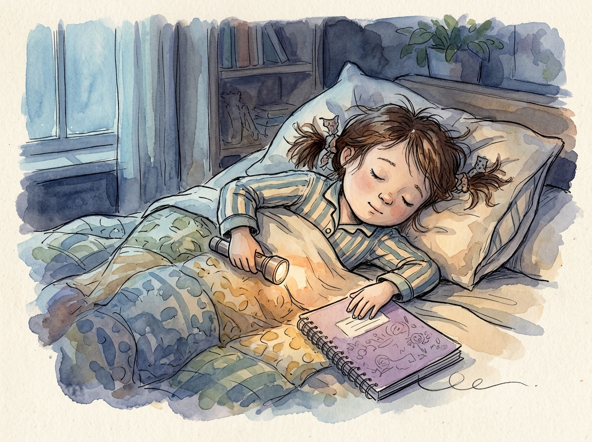 Nora Decides to Sleep — children's audio story for ages 6-8