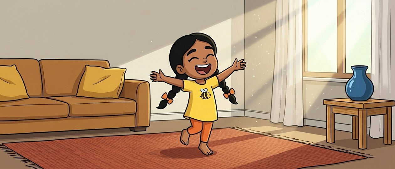 Priya's Bumblebee Dance — children's audio story for ages 3-5