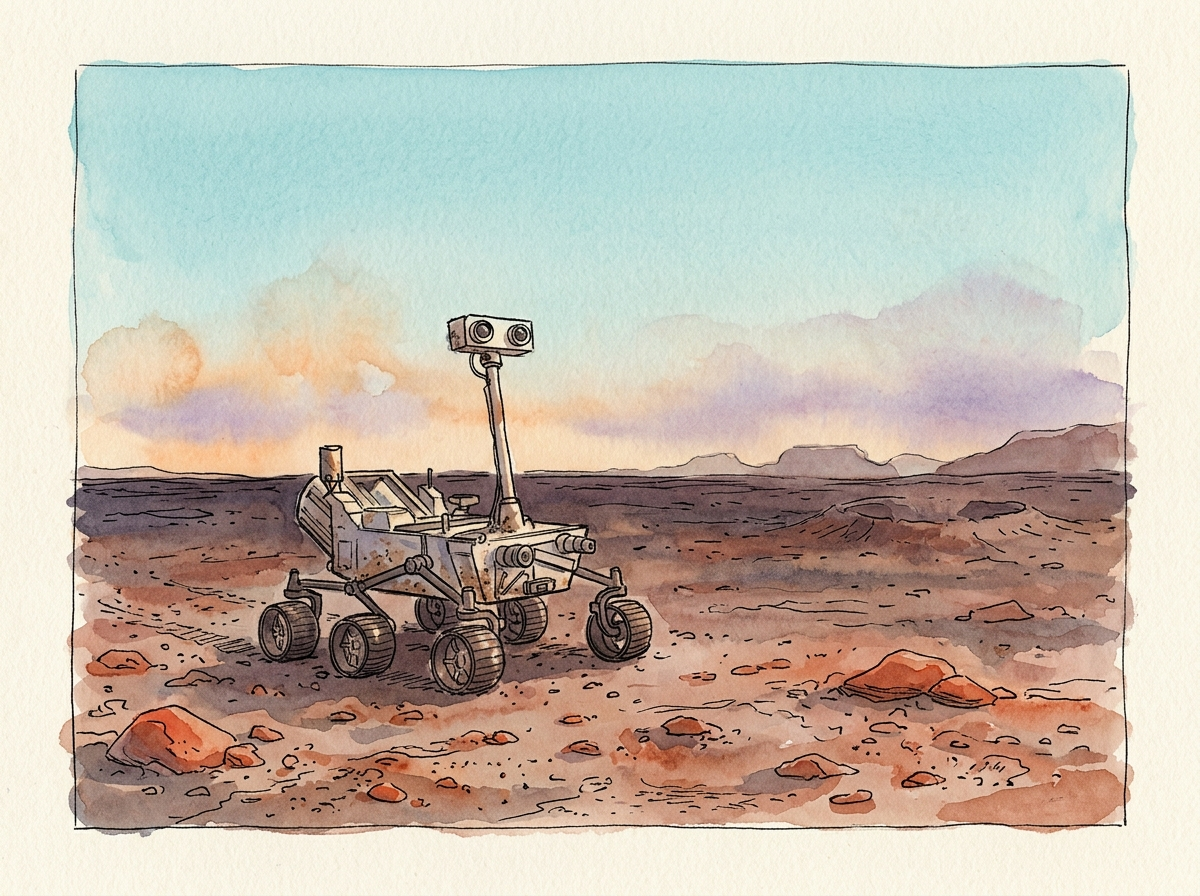 Rover on Mars — children's audio story for ages 6-8
