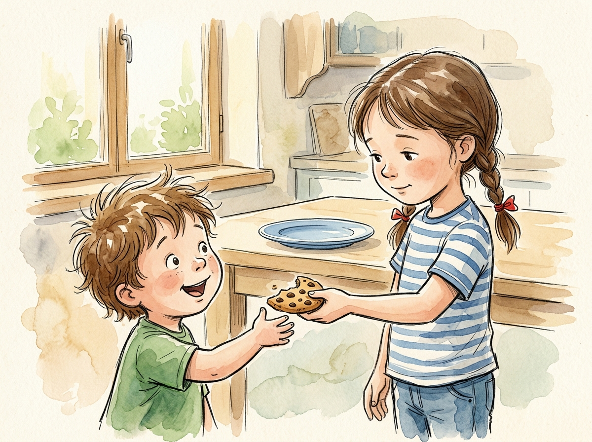 Sharing the Last One — children's audio story for ages 3-5