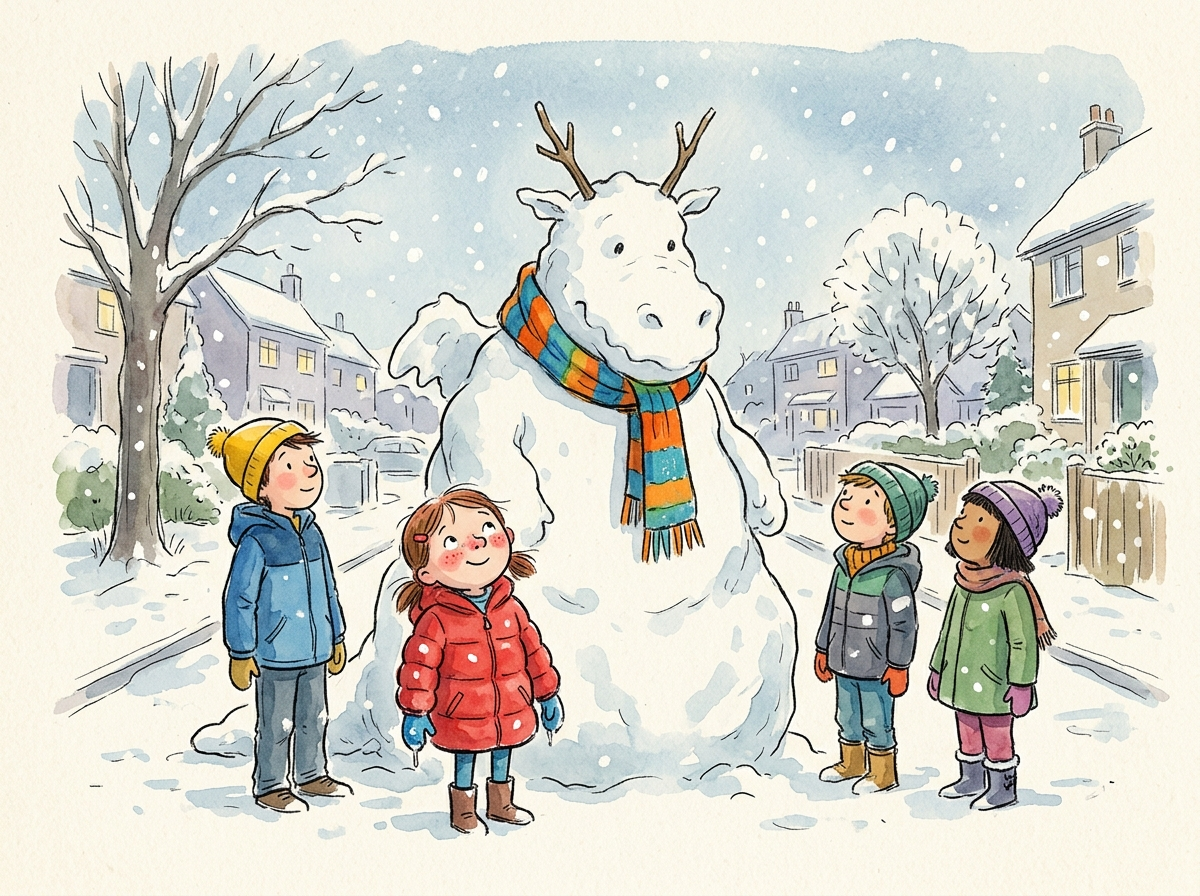 The Snow Day War — children's audio story for ages 6-8