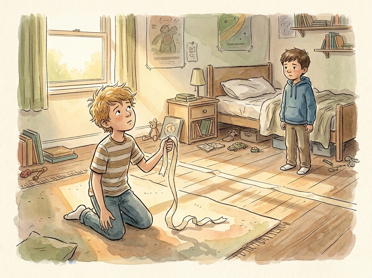 The Line Down the Middle — children's audio story for ages 9-11