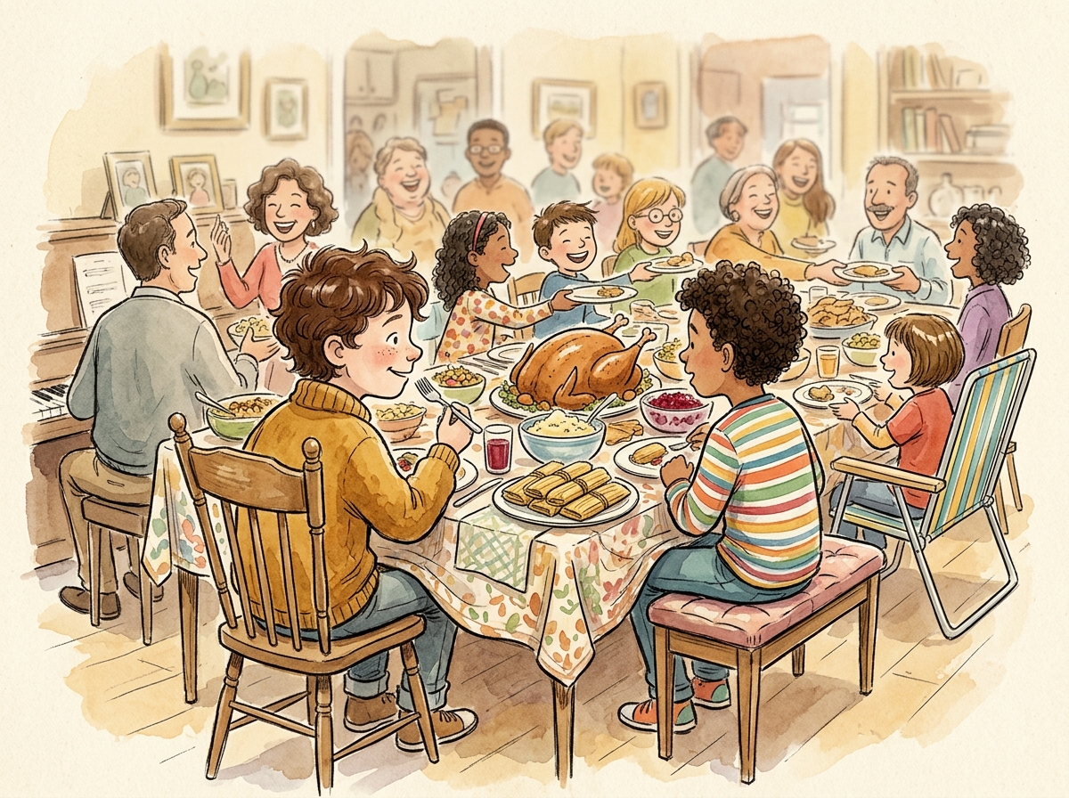 The Blended Thanksgiving — children's audio story for ages 6-8