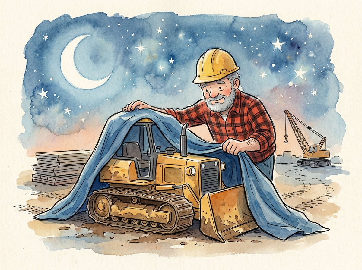 The Bulldozer's Nap — children's audio story for ages 3-5