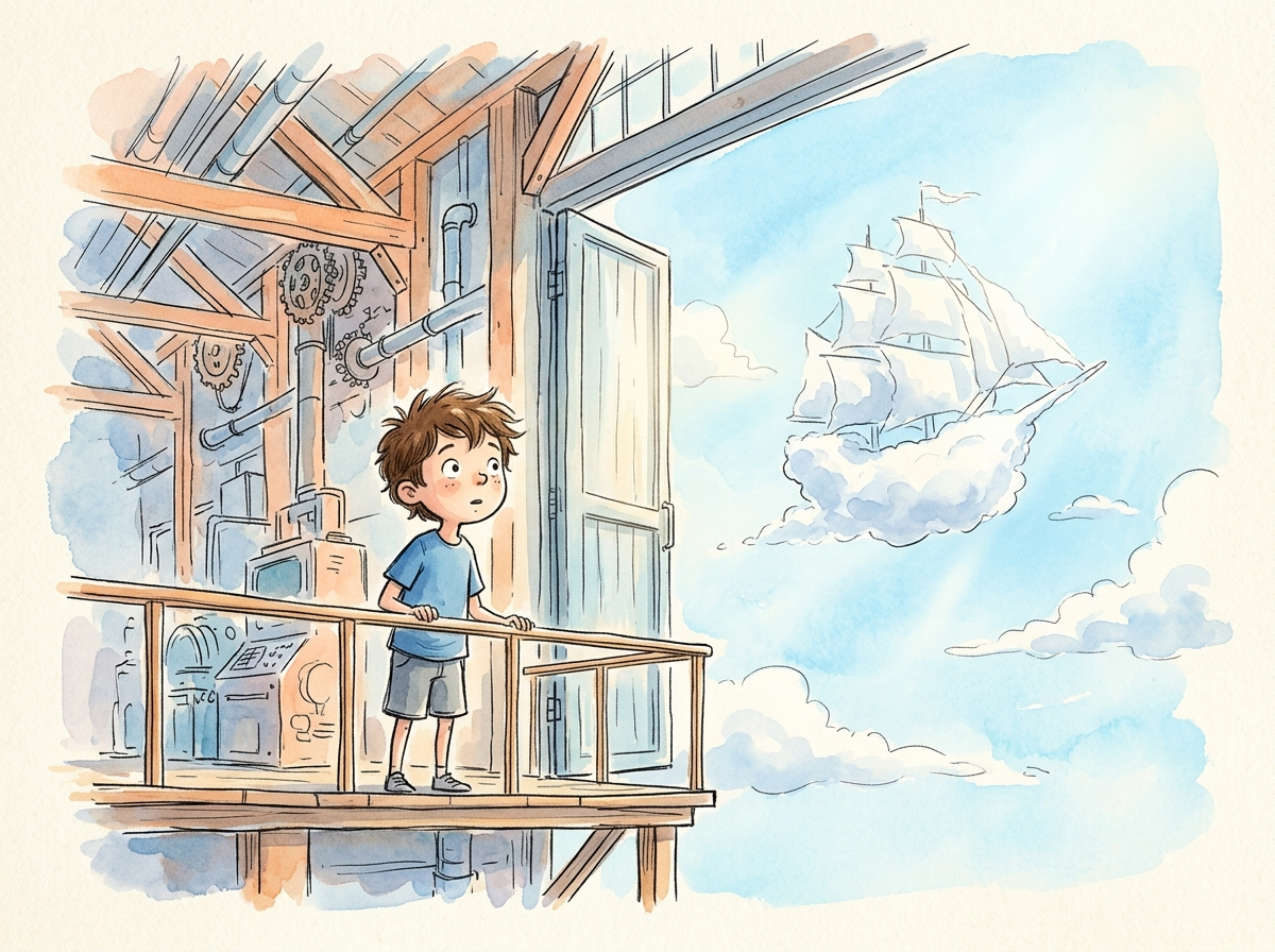 The Cloud Factory — children's audio story for ages 6-8