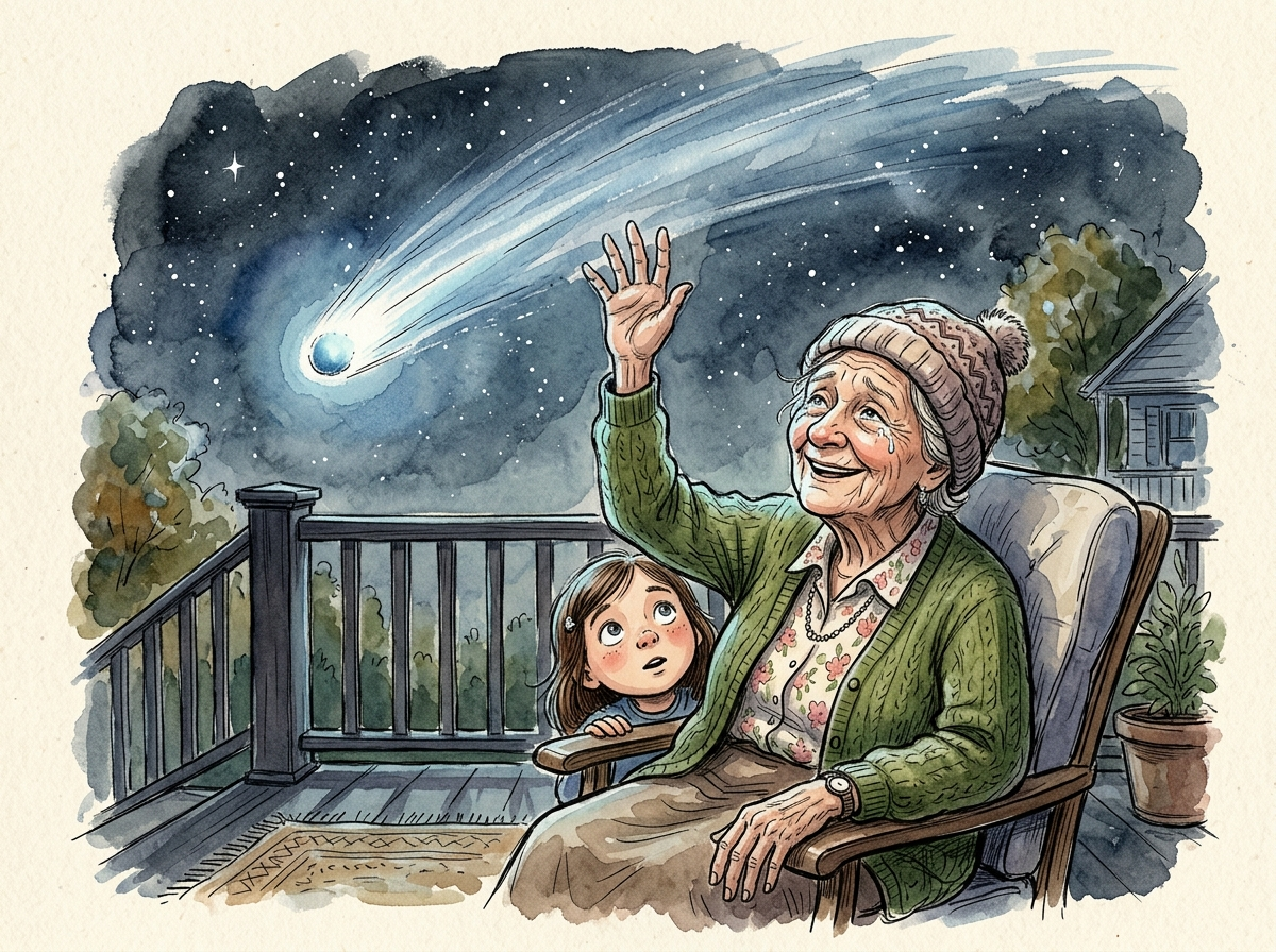 The Comet Comes By — children's audio story for ages 6-8