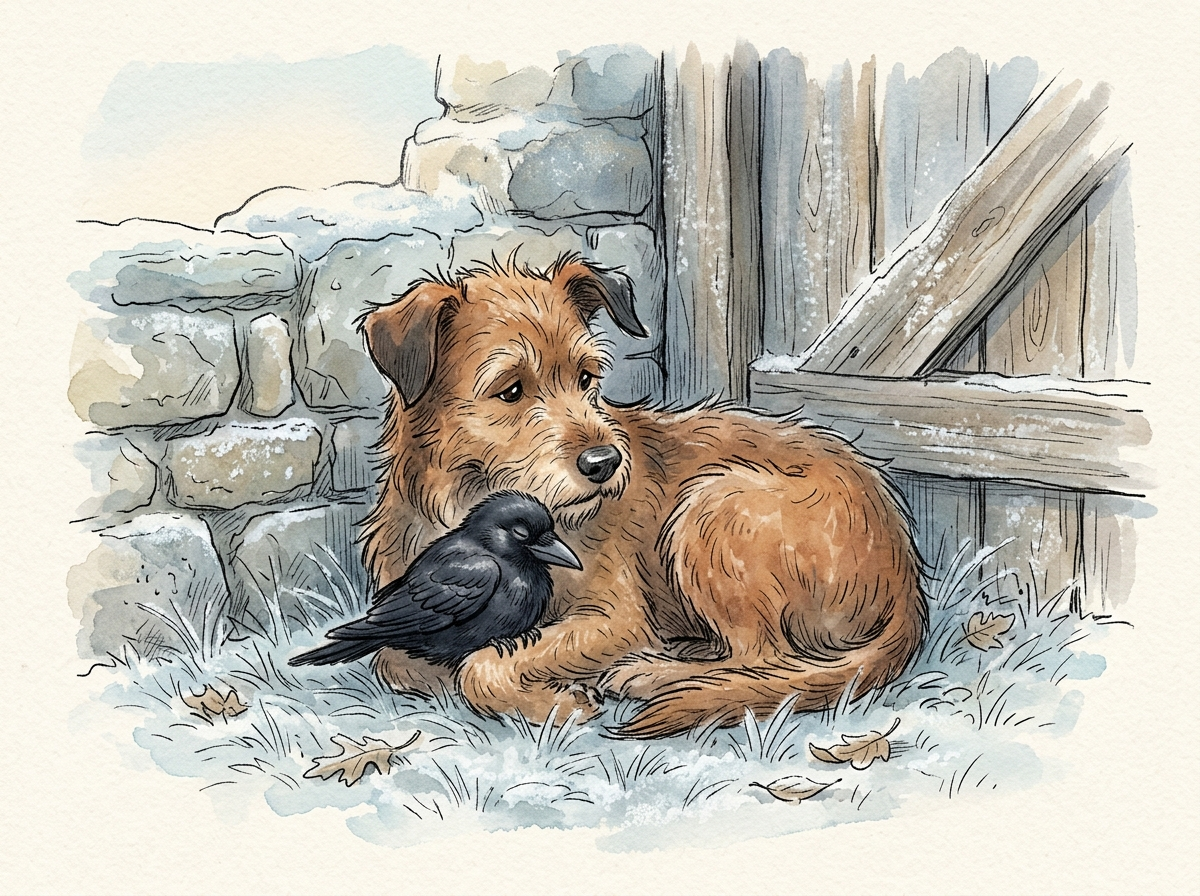 The Crow's Winter — children's audio story for ages 6-8