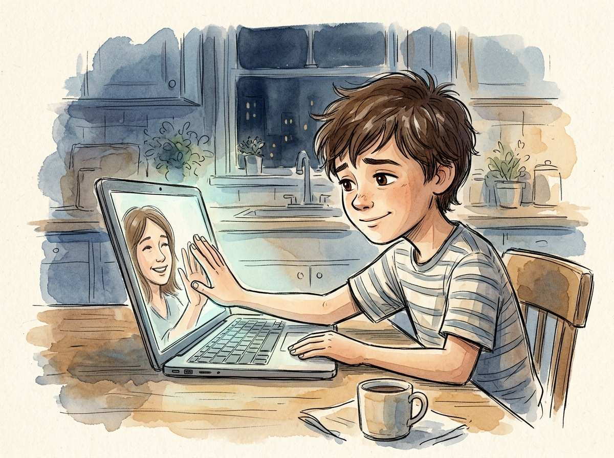 While Dad Is Away — children's audio story for ages 9-11