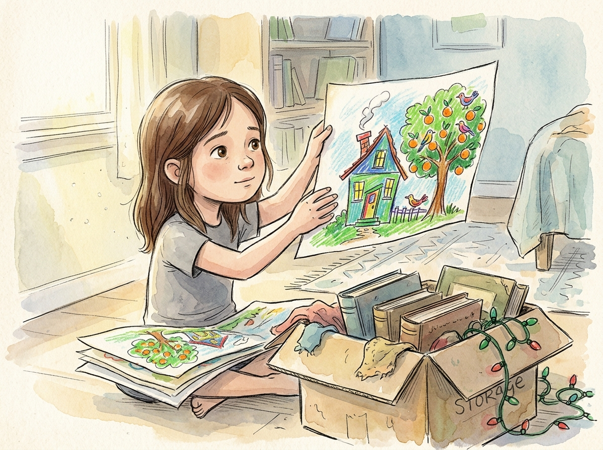 The Drawing She Kept — children's audio story for ages 9-11