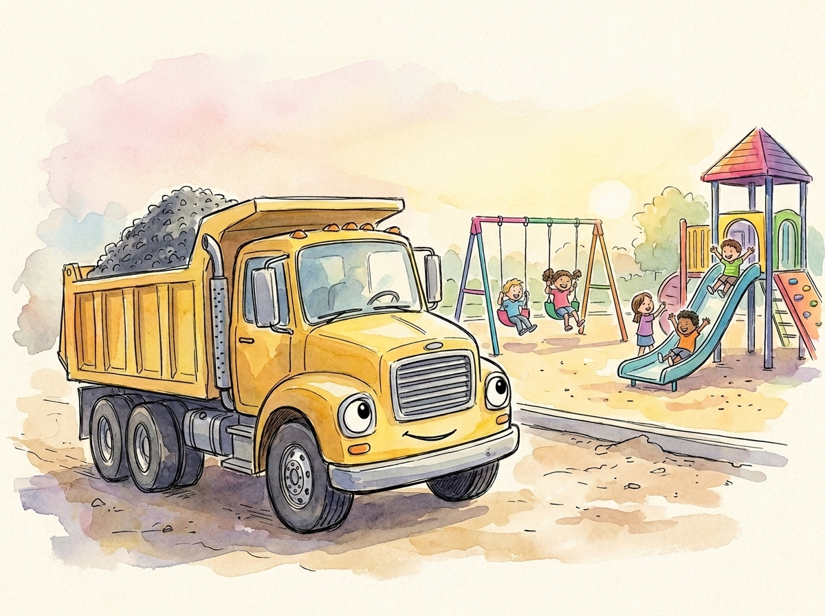 The Dump Truck Who Didn't Want To Dump — children's audio story for ages 6-8