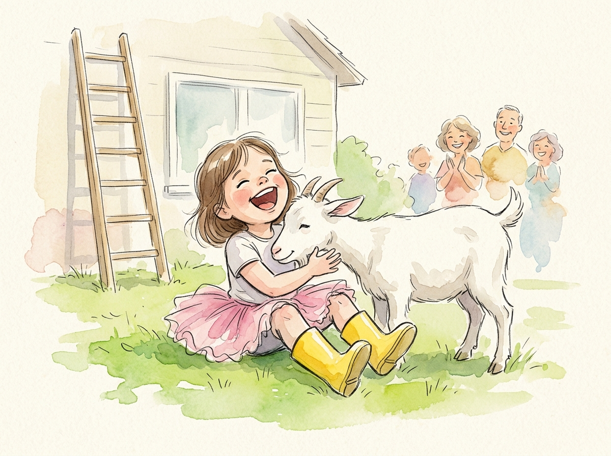 The Goat on the Roof — children's audio story for ages 3-5