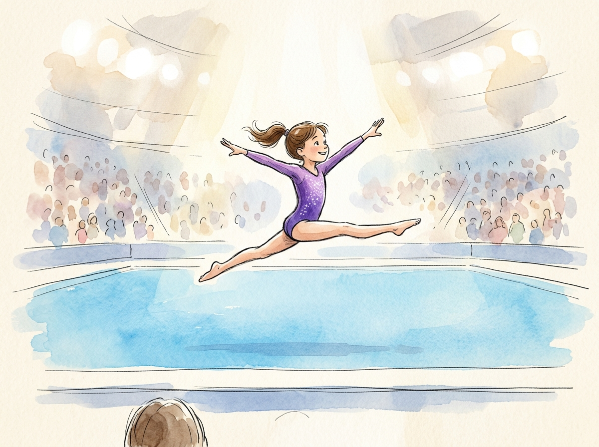 The Gymnastics Floor — children's audio story for ages 6-8