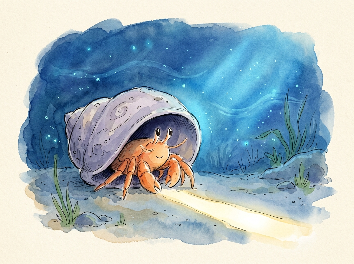 The Hermit Crab's Big Move — children's audio story for ages 6-8