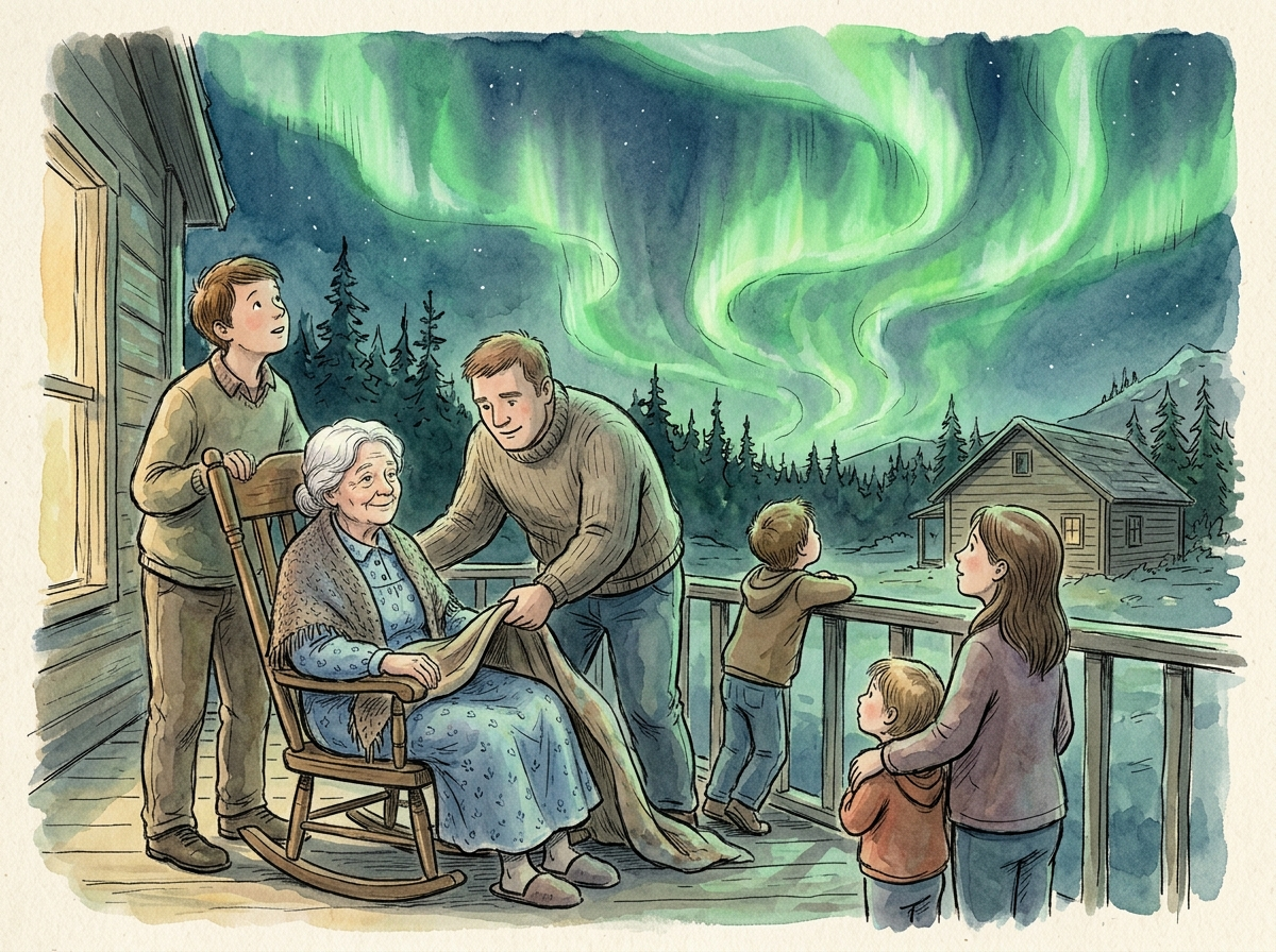 The Night the Aurora Came — children's audio story for ages 6-8