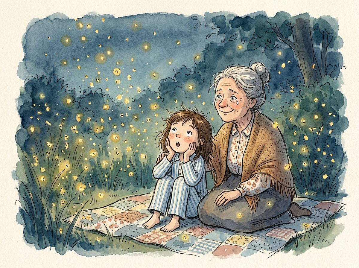 The Night the Fireflies Came — children's audio story for ages 6-8