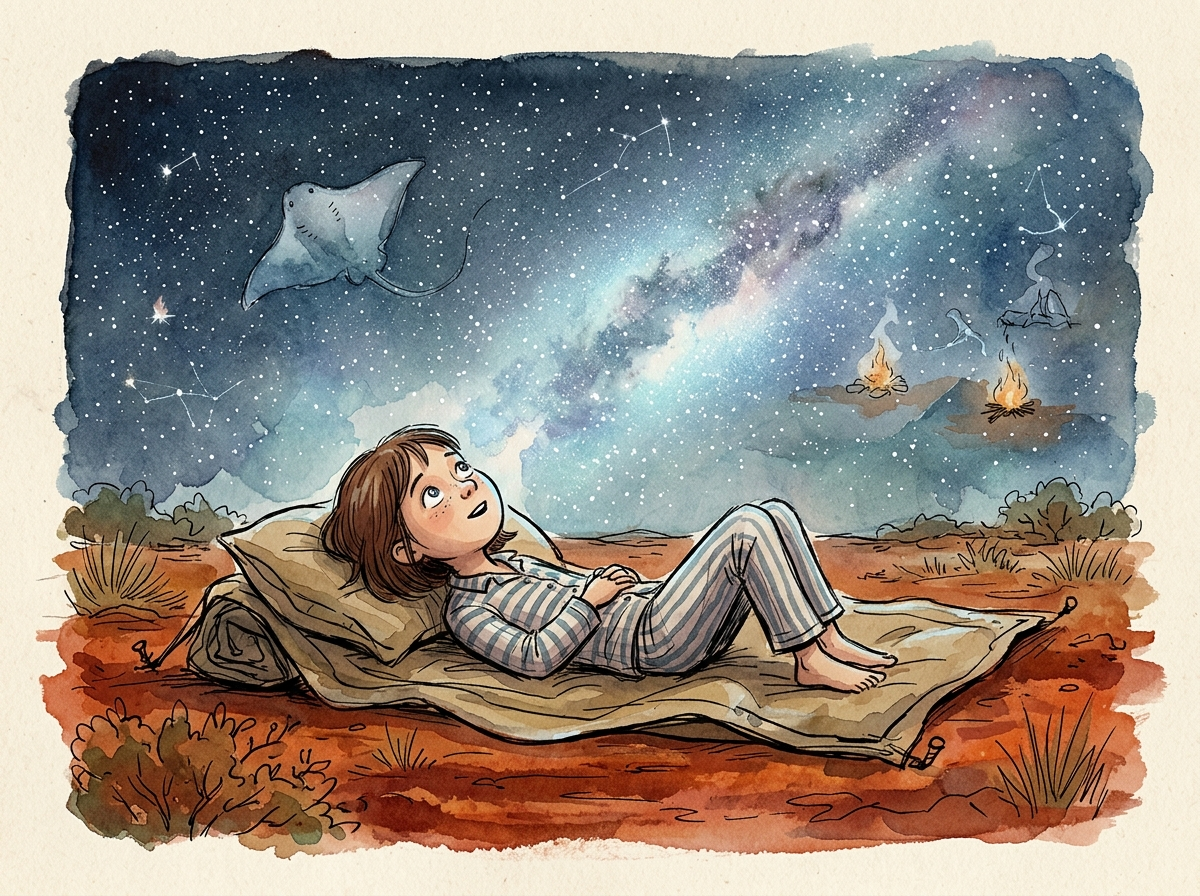 The Outback Night Sky — children's audio story for ages 6-8