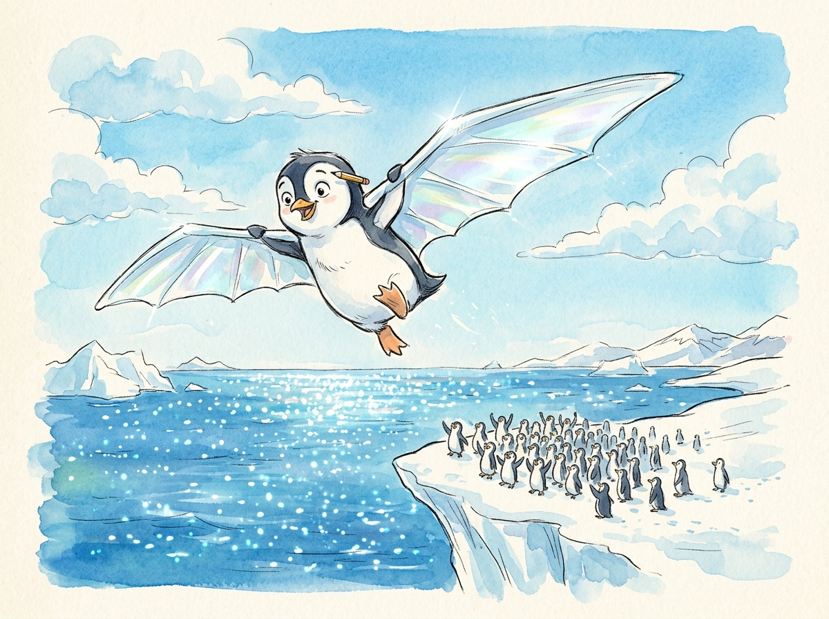 The Penguin Who Wanted to Fly — children's audio story for ages 6-8