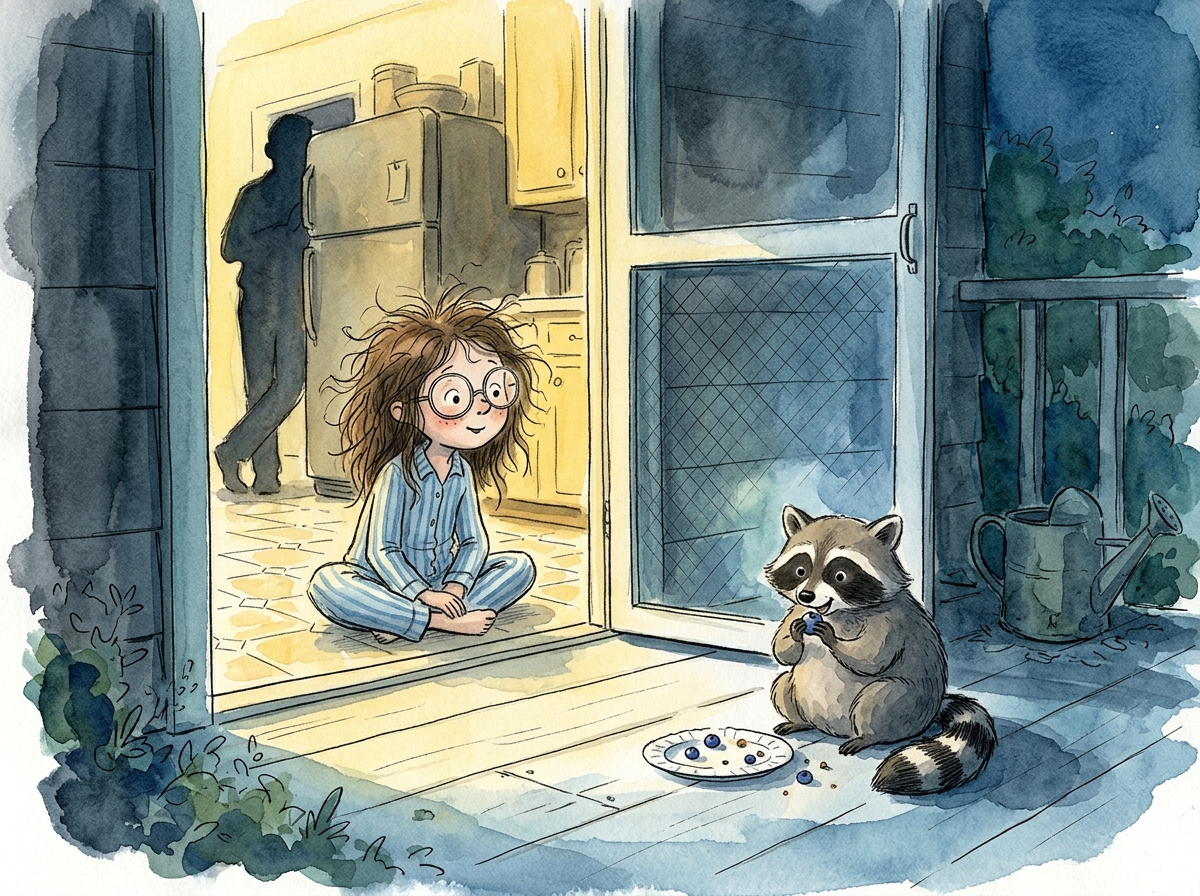 The Raccoon's Midnight Kitchen — children's audio story for ages 6-8