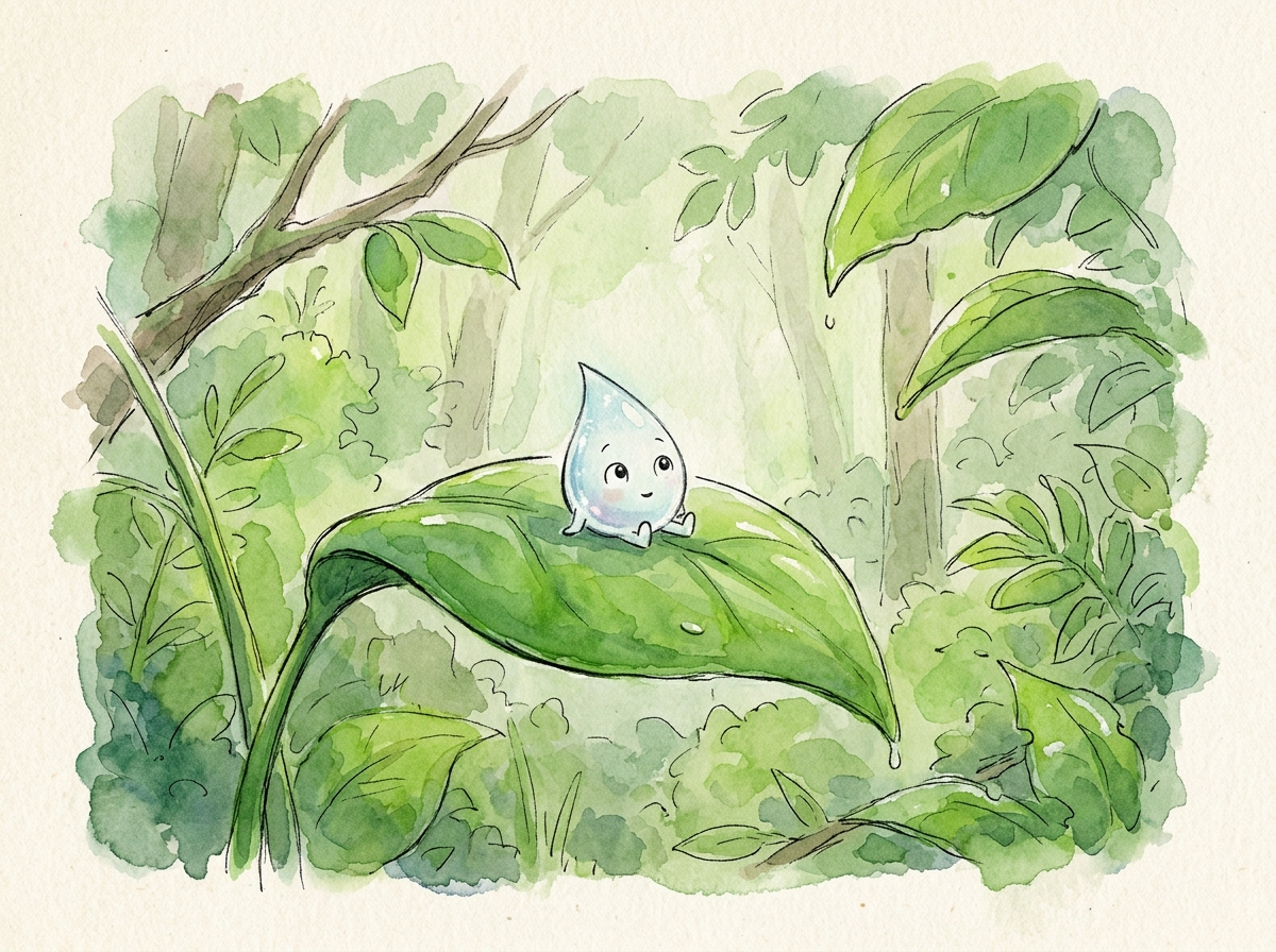 The Raindrop's Long Day — children's audio story for ages 6-8