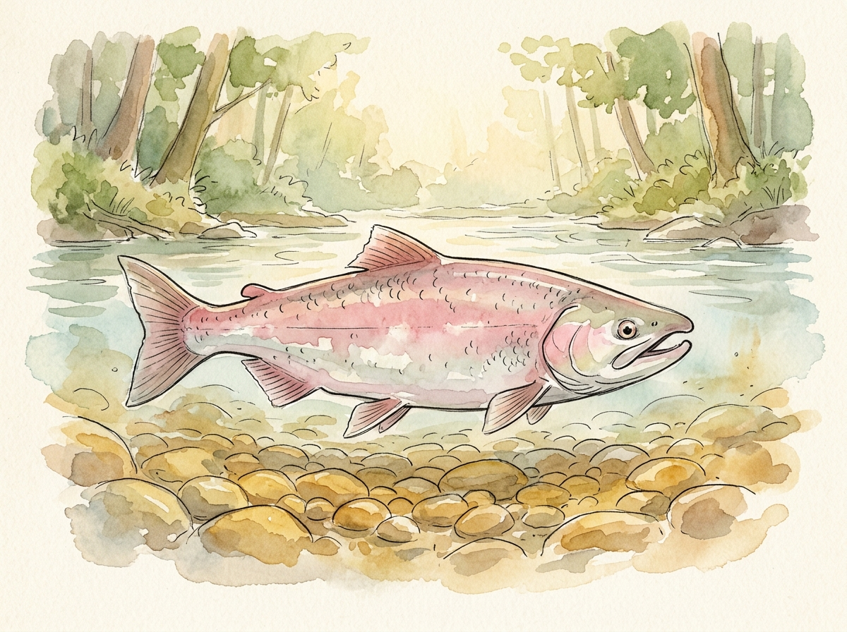 The Salmon's Run — children's audio story for ages 6-8