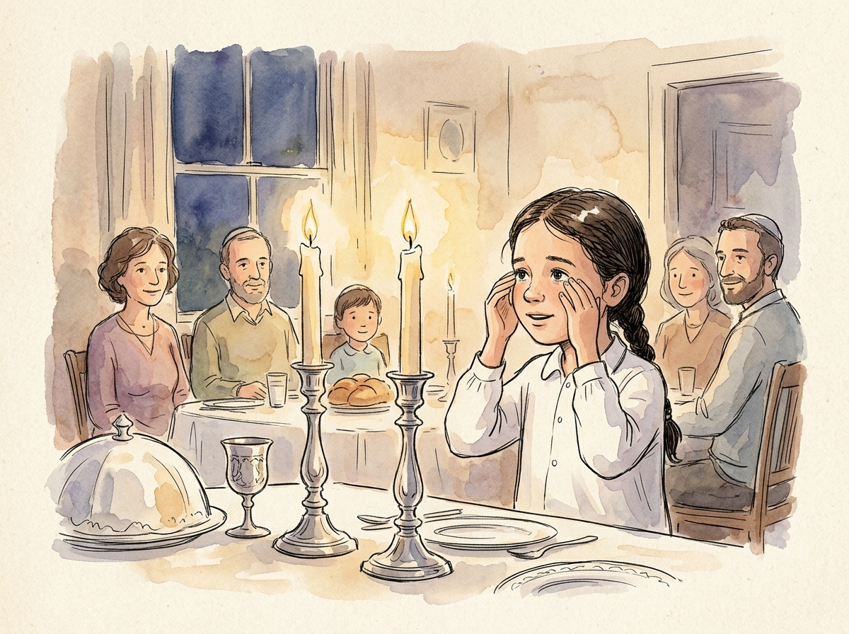 The Shabbat Candles — children's audio story for ages 6-8