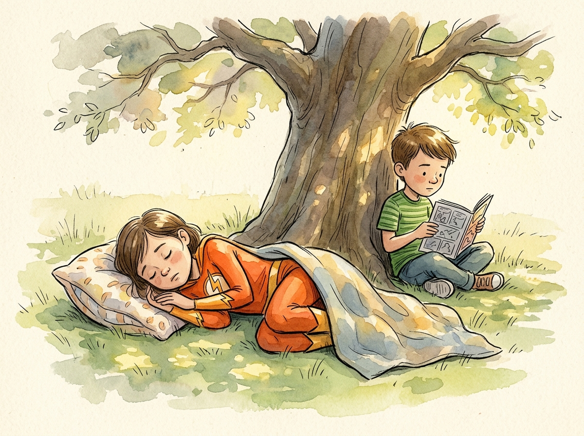 The Superhero Who Needed a Nap — children's audio story for ages 6-8