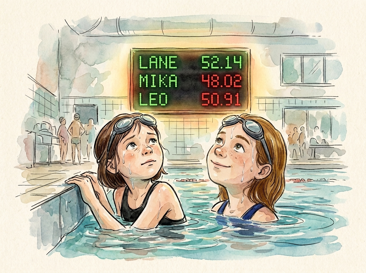 The Swim Meet — children's audio story for ages 6-8