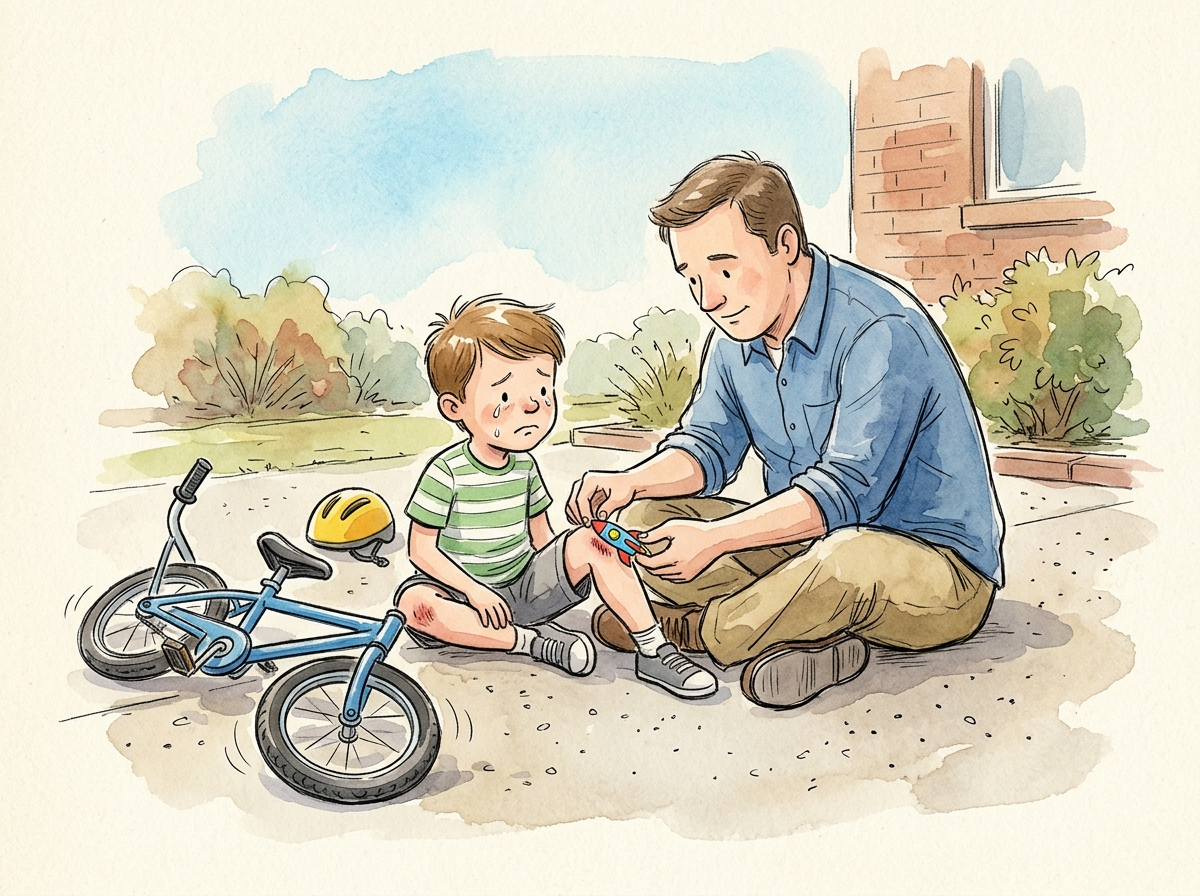 The Training Wheels Come Off — children's audio story for ages 3-5