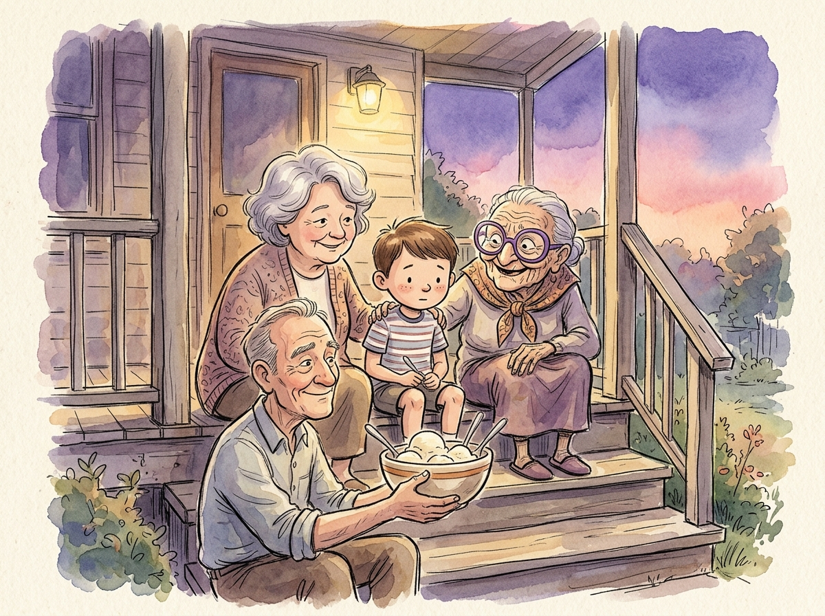 Three Grandparents — children's audio story for ages 6-8