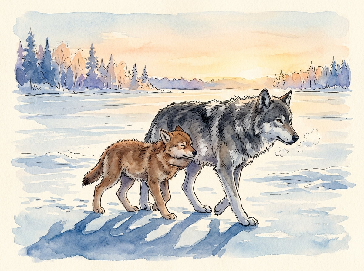 Two Wolves — children's audio story for ages 6-8