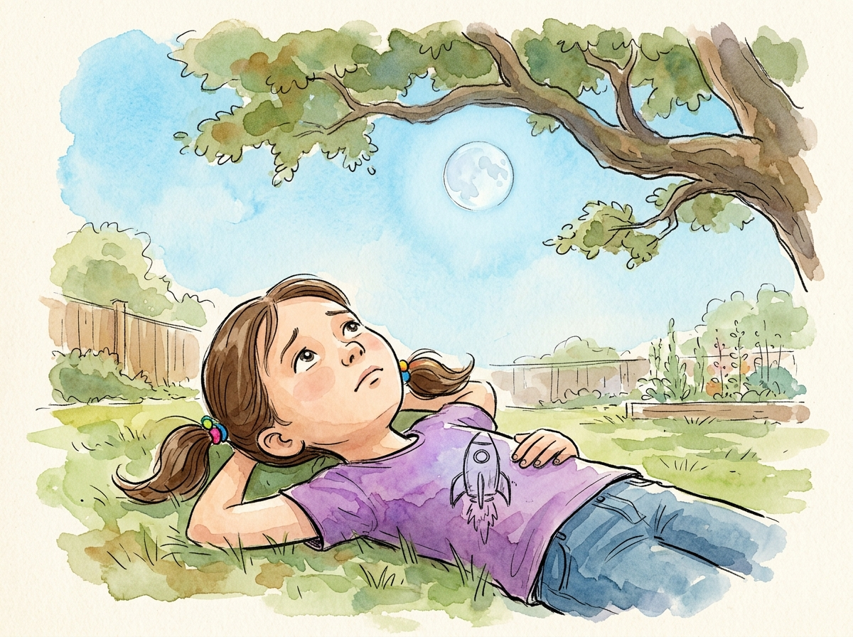 What Does the Moon Do All Day? — children's audio story for ages 6-8