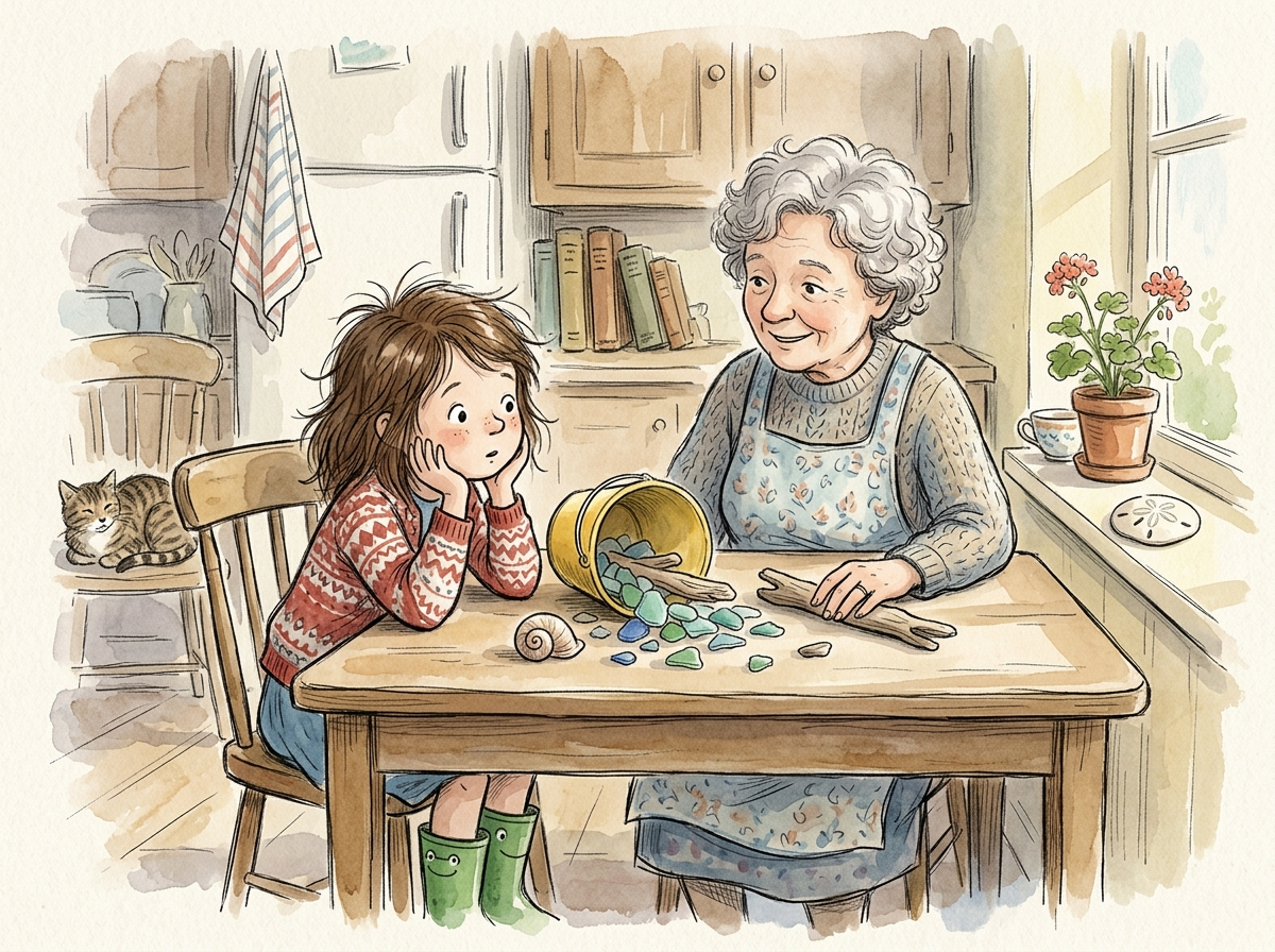 What the Tide Leaves Behind — children's audio story for ages 6-8